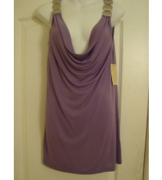 Mulberry Draped Cover Up Top