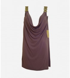 Mulberry Draped Cover Up Top