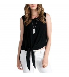 Black Lace-Accent Top