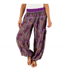 Purple Paisley Harem Pants