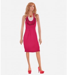 Red Rose Bud Dress