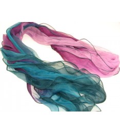 New Fashion Multicolor 100 Percent Silk Three Layers Scarf