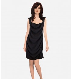 Black Ruched Dress