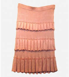 New York Knit Silk Blend Skirt