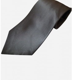 nicole miller Black Skinny Silk Neck Tie -01
