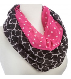 Pink Clover Infinity Scarf