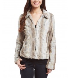 Off-White Chinchilla Faux Fur Coat