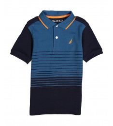 Sport Navy Graduated Stripe Polo