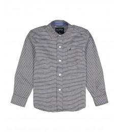 Sport Navy Stripe Button-Up
