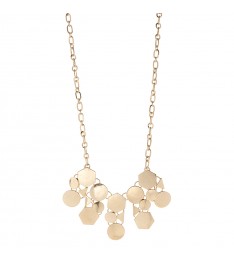 Gold tone Frontal Statement Necklace