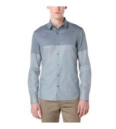 Bering Sea Blue Block Button-Up