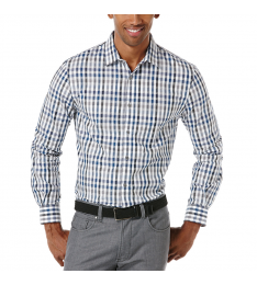 Coastal Fjord Plaid Jacquard Button-Up