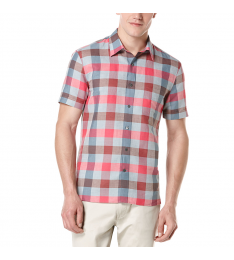 Jaipur Pink Gingham Linen-Blend Button-Up