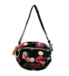 Pink & Black Mini Crossbody Handbag