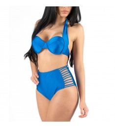 Blue Push-Up Bikini