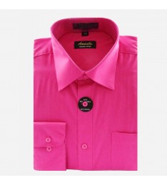 Pink Modern Fit Cotton Shirt