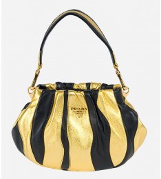 Mini Nappa Striped Hobo Bag