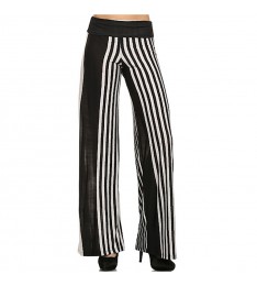 Black & White Stripe Palazzo Pants