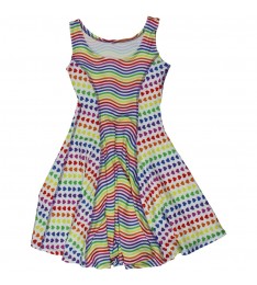 Girl’s Multicolor Printed A-Line Dress