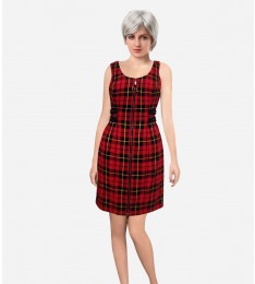 Plaid Tartan Sheath Dress
