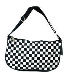 Black & White Checkers Skater Bag