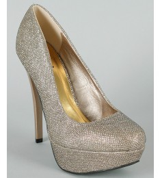 High Heels Platform Glitter Stiletto Pumps