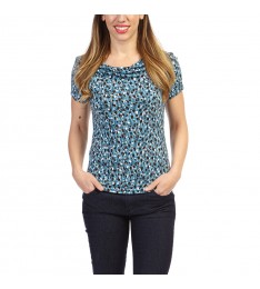 Blue Fields Drape Top