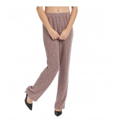 Pink & Black Bouclé Trouser Pants