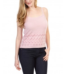 Pink Embroidered Camisole
