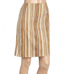 Taupe Stripe Skirt