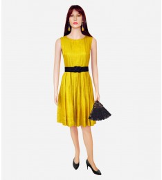 Rober Rodriguez Cotton- Silk Pintuck Dress