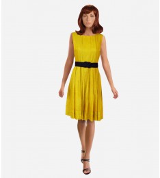 Cotton & Silk Pintuck Dress