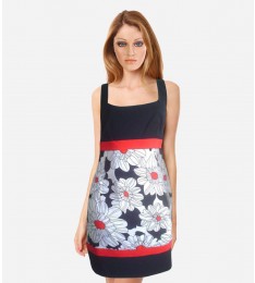 Floral Sleeveless Cocktail Mini Dress