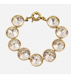 Round Crystal Link Bracelet