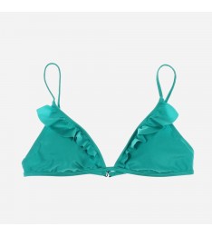 Green Ruffled Swim Separates