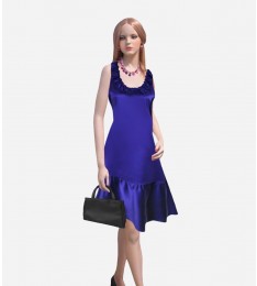 Ruffled Racerback Mini Dress
