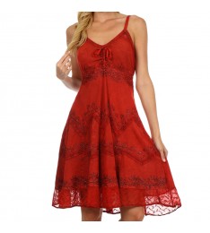 Red Lace Sweetheart Dress