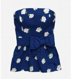 Sarah Hollister Blue Floral Tank Top