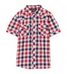 Kid Boy's Plaid Button-up Shirt