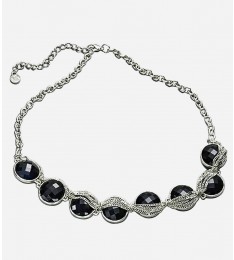 Vera Black Beaded Chunky Necklace