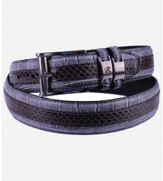 Snake Skins Mens Leather Belt