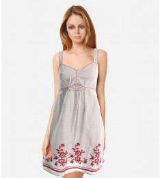 Elisa White Floral Print Dress