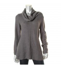 Women Knit Cowl Neck Long Sleeve Pullover Sweater