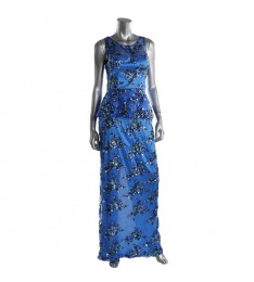 Blue Peplum Gown