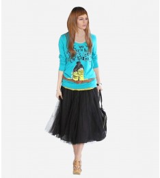 Summer Bust Long Black Bohemian Skirt