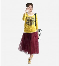 Summer Bust Long Red Bohemian Skirt