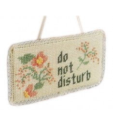 Do Not Disturb Plastic Canvas Door Knob Hanger
