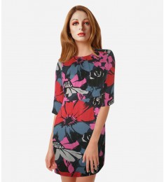 Silk Floral Dress