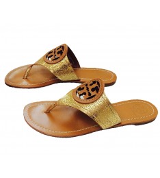 Louisa Metallic Thong Sandals