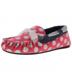 Pink & White Pollka Dots Moccasins 